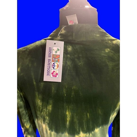 nwt green tie dye cardigan one size fits all - Picture 8 of 9
